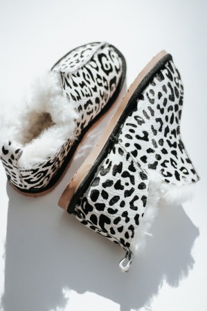 Limited edition wild cat slipper boot