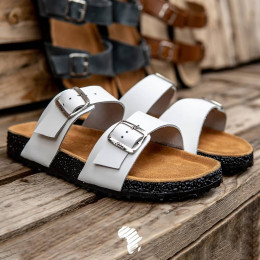 White Double Buckle